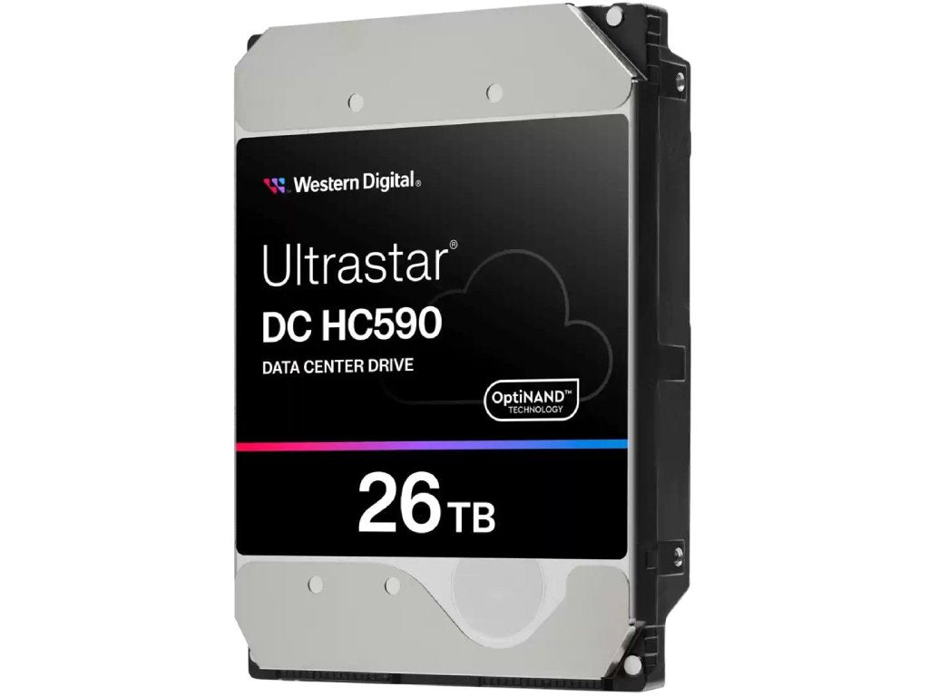 WD 26TB Ultrastar DC HC590 Data Center HDD, 7200 RPM, Up to 302MB - s, 512MB cache, SATA, CMR
