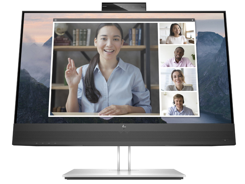 HP E24mv 24" 60Hz FHD - IPS - HDMI - DP - Camera5MP - Speaker - HA - Swivel - Tilt - Black