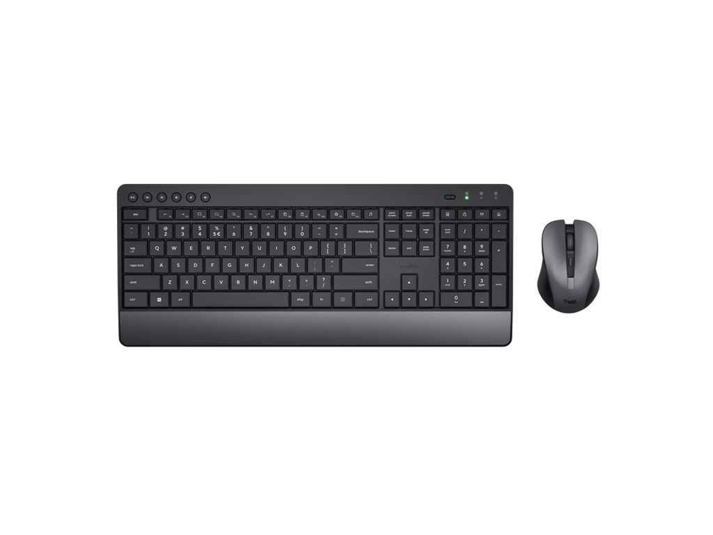 TRUST Trezo Comfort Wireless Keyboard & Mouse Set, US Layout