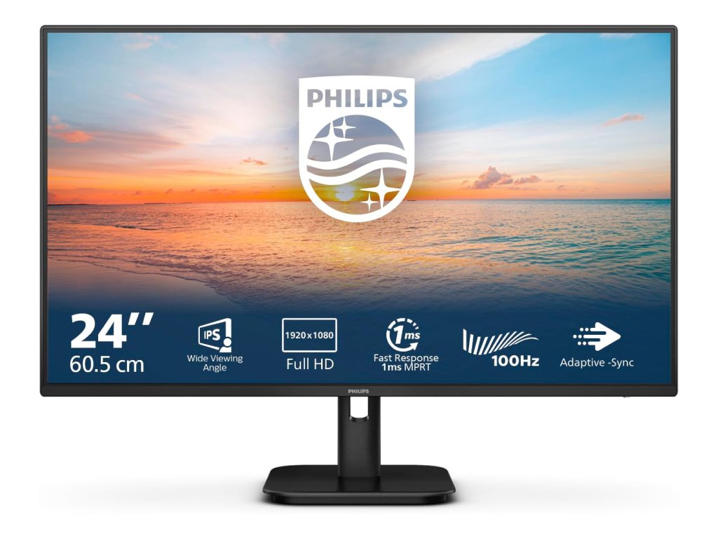 PHILIPS LED IPS Monitor 24E1N1100A, 23.8",1920x1080, 100Hz, 1300:1, 1 ms, VGA - HDMI, Zvučnici 2W x 2
