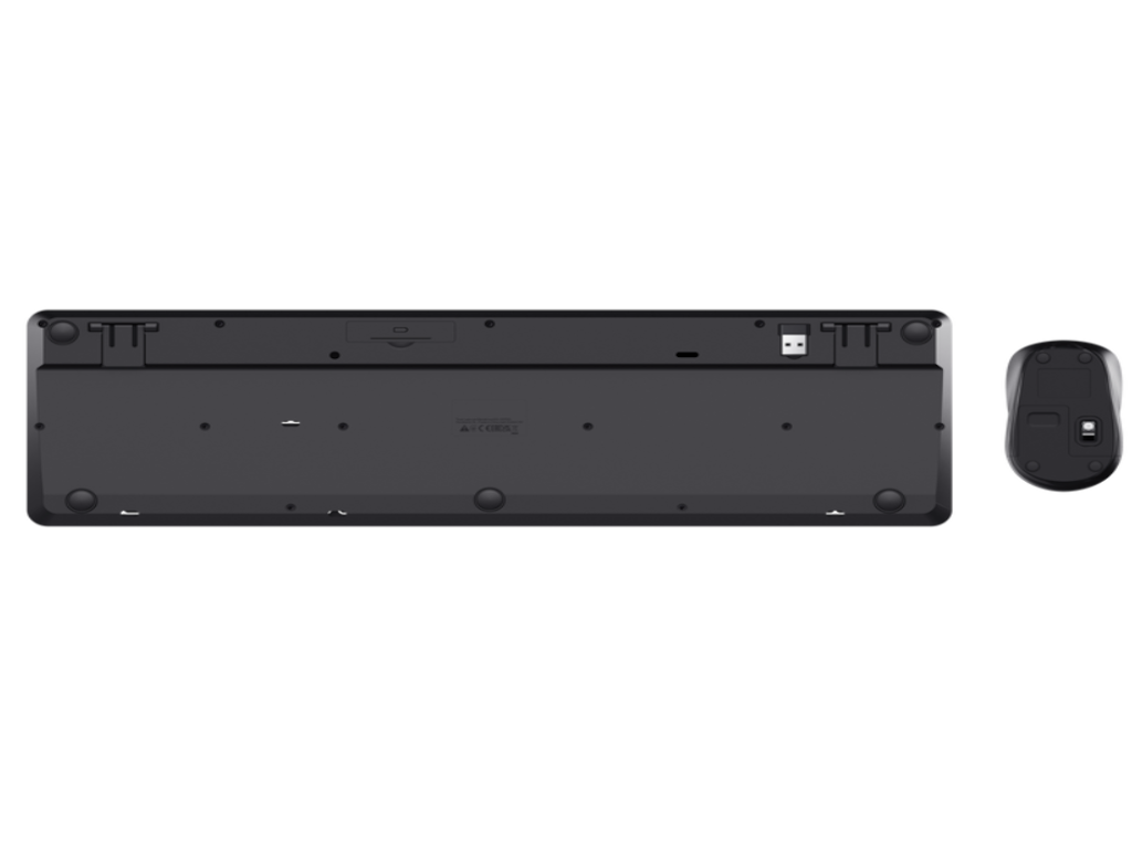 TRUST Ody II Silent Wireless Keyboard & Mouse set,YU,Crna