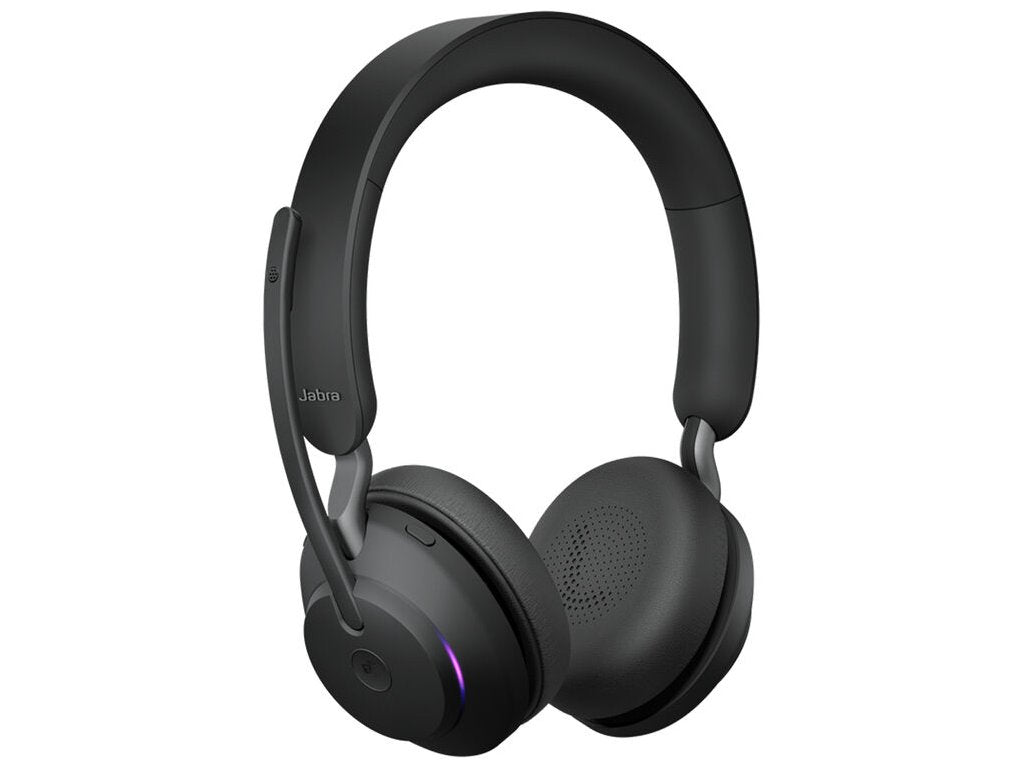 JABRA Evolve2 65 Stereo Wireless On-Ear Headset (Microsoft Teams, USB Type-C, Black)