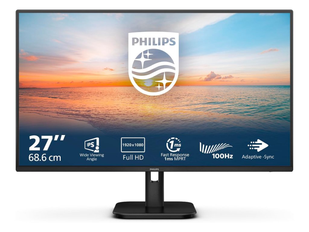 PHILIPS LED IPS Monitor 27E1N1100A, 27",1920x1080, 100Hz, 1300:1, 1 ms, VGA - HDMI, Zvučnici 2W x 2
