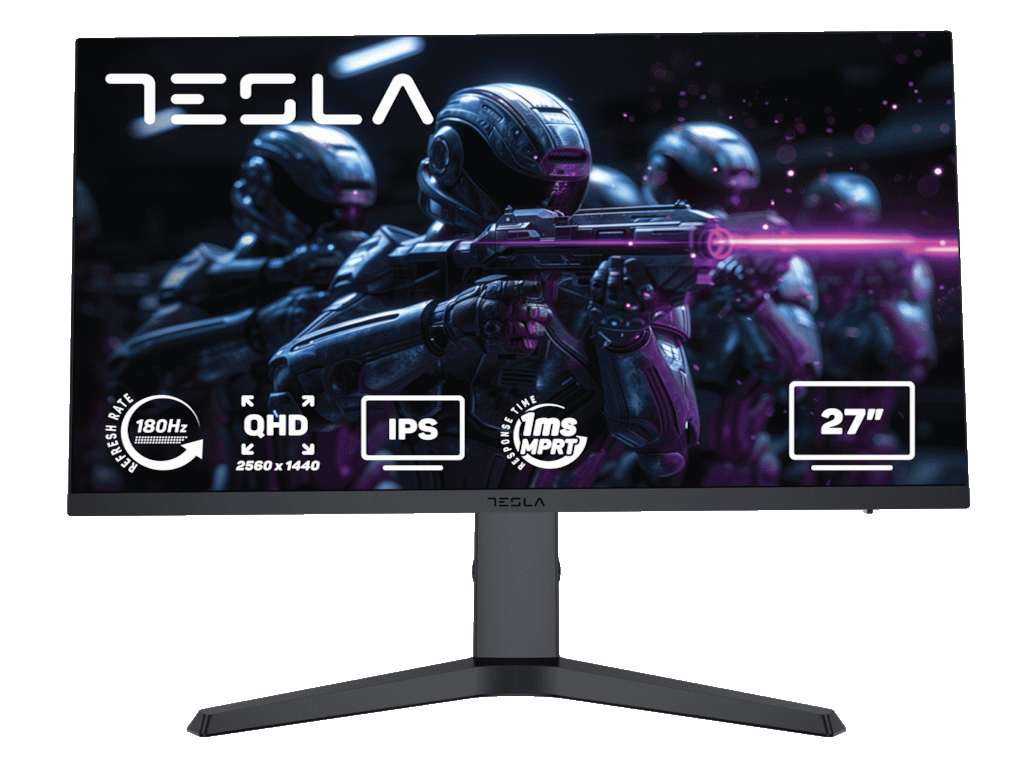 TESLA IPS Gaming Monitor GH647, 27" QHD (2560x1440),180 Hz,1 ms,390 cd - m2,DP - HDMI*2,HAS - PIVOT - SWIVEL
