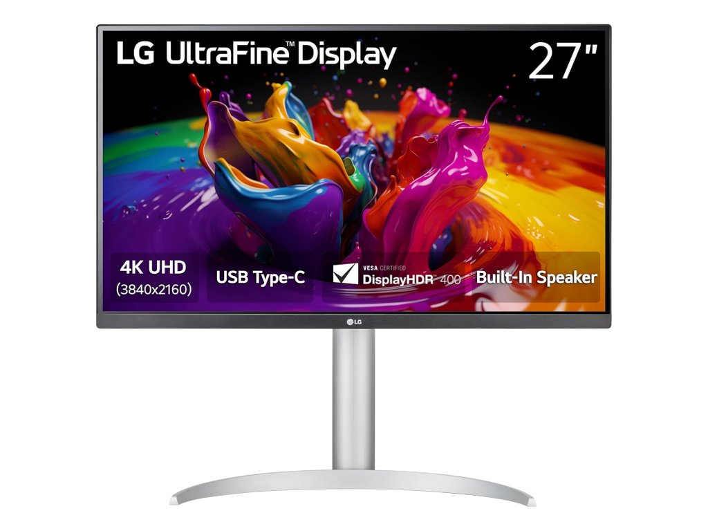 LG LED 4K IPS Monitor 27UP850K-W, 27",3840x2160, 1200:1,5 ms,HDMI*2 - DP*1, USB-C, Pivot, Height, Tilt