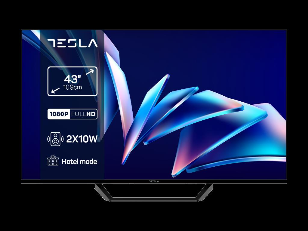Tesla 43E365BF LED TV 43" full HD, Hotel mode, HDMI x 3, USB x 2, DVB-T2 - C - S2