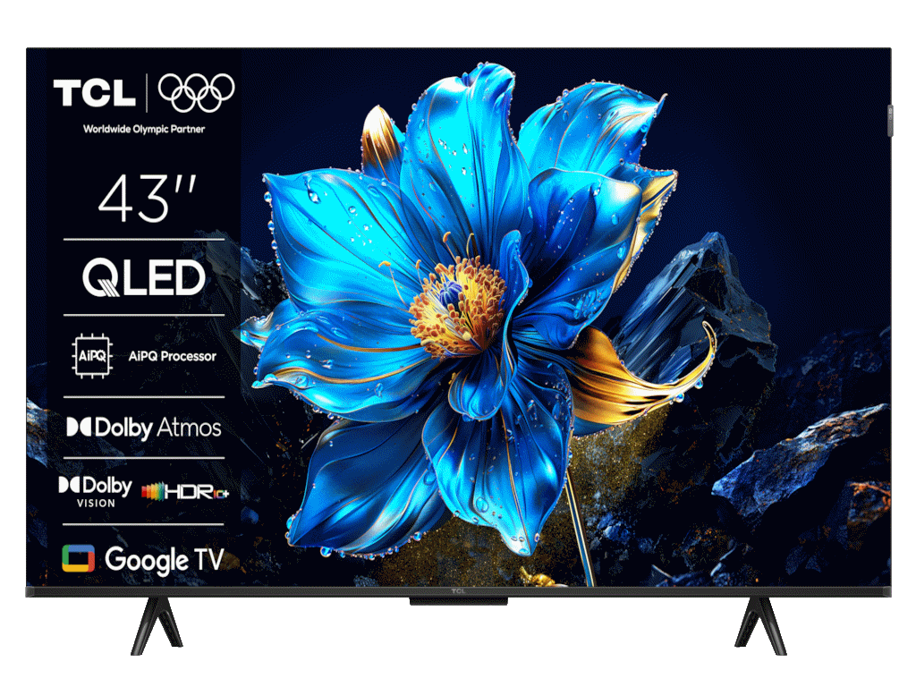 TCL 43P7K QLED TV 43" ultra HD, Google TV smart, AiPQ processor, Dolby Atmos,slim dizajn(bez okvira)