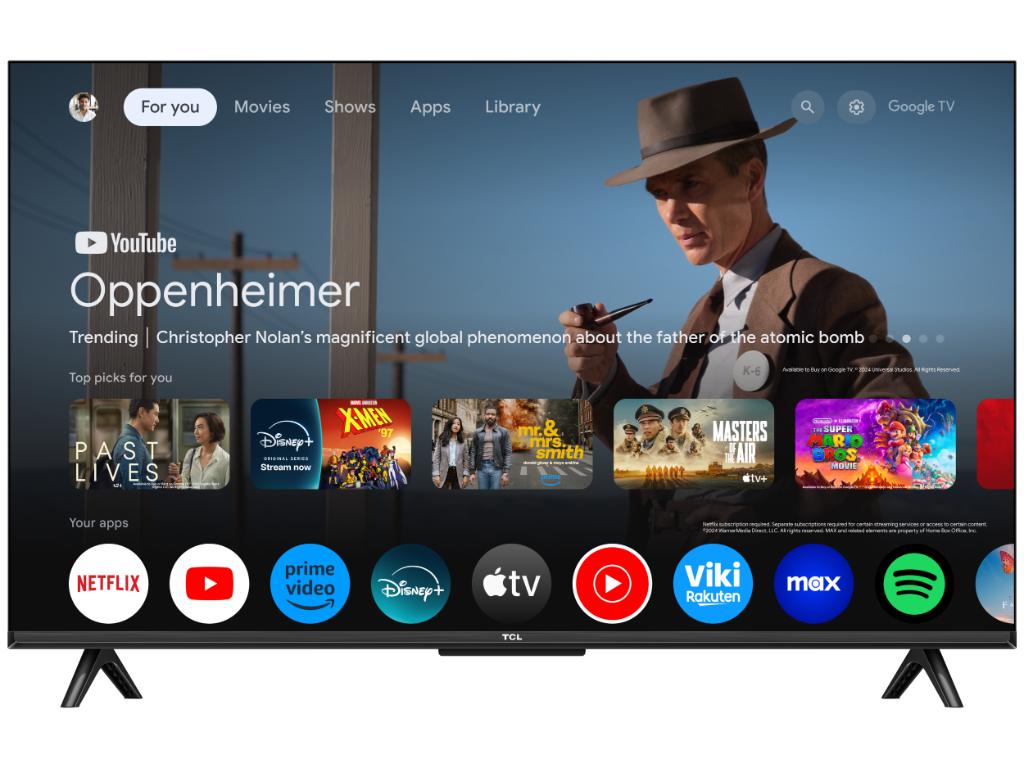 TCL 43T69C QLED TV 43" ultra HD, Google TV smart
