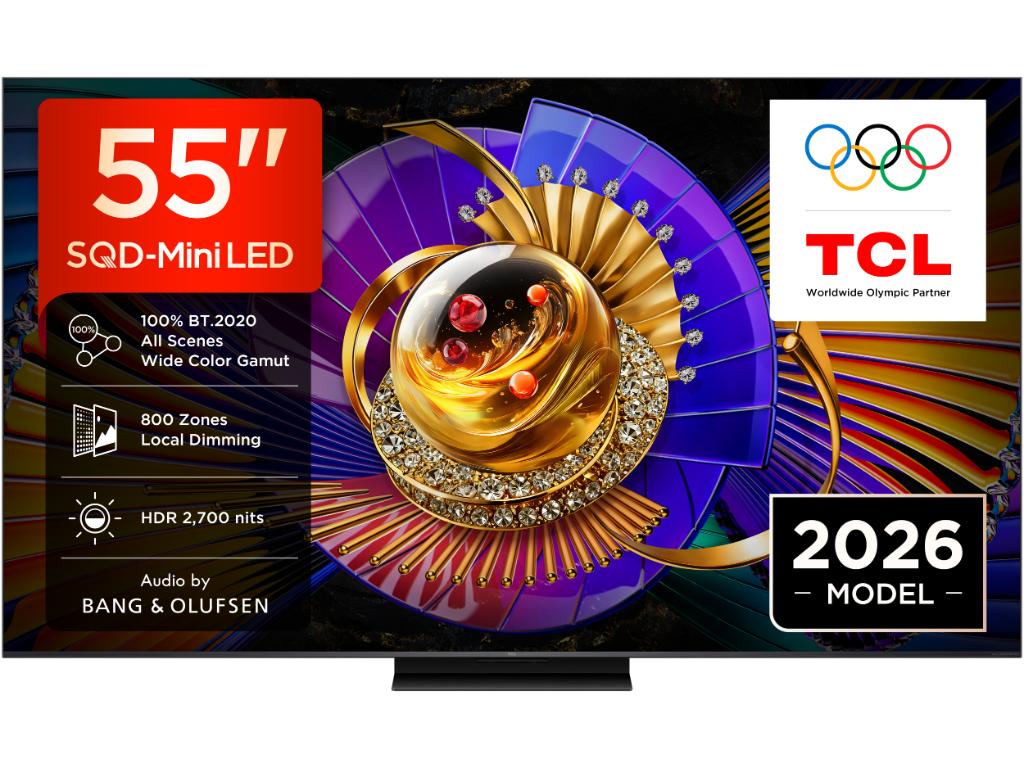 TCL 55C7L SQD-Mini LED TV 55" ultra HD, Google TV, 1152 Preciznih zona zatamnjivanja,Bang&Olufsen