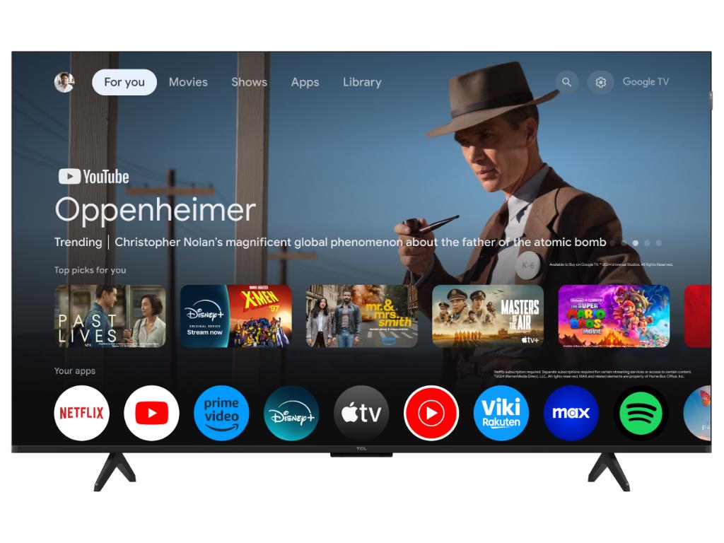 TCL 55P7K QLED TV 55" ultra HD, Google TV smart, AiPQ processor, Dolby Atmos,slim dizajn(bez okvira)