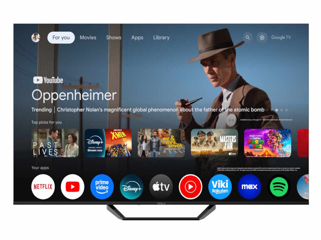 Tesla 65E655BUS LED TV 65" ultra HD, Google TV smart, DVB-T2 - C - S2