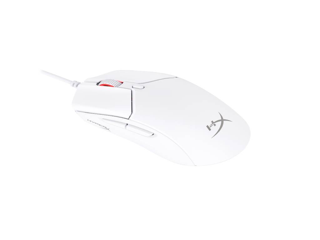 HyperX Pulsefire Haste 2 Wired Gaming Mouse - 650 IPS - Up to 26000 DPI - RGB - White - Low-friction skates