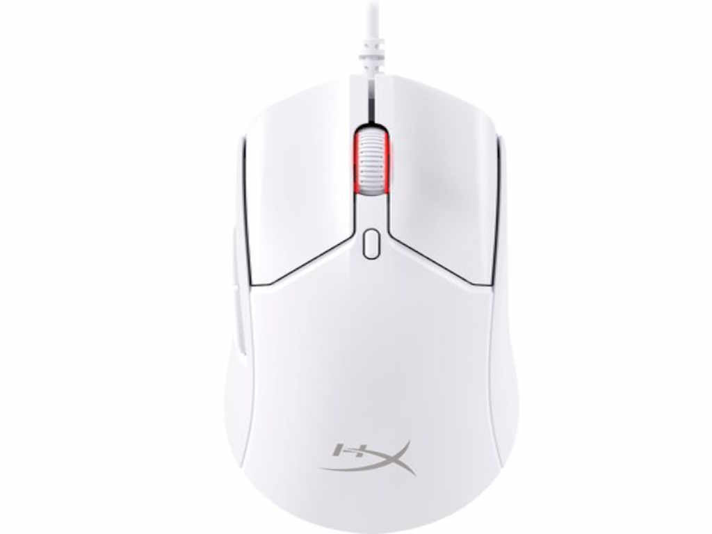 HyperX Pulsefire Haste 2 Wired Gaming Mouse - 650 IPS - Up to 26000 DPI - RGB - White - Low-friction skates