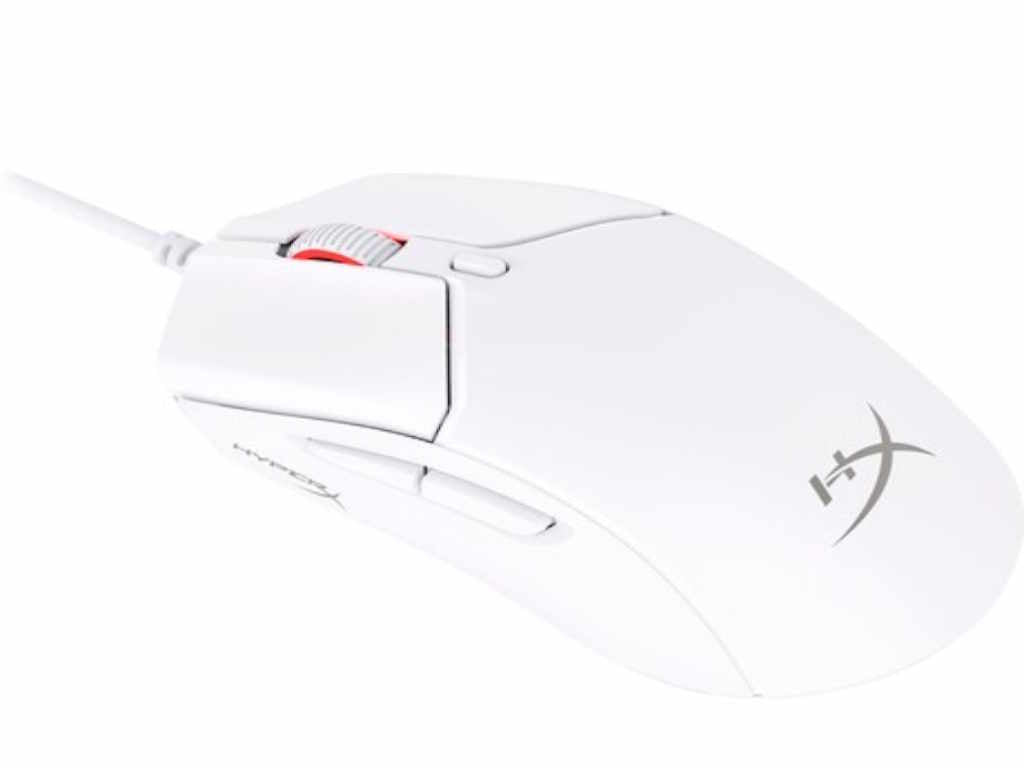 HyperX Pulsefire Haste 2 Wired Gaming Mouse - 650 IPS - Up to 26000 DPI - RGB - White - Low-friction skates