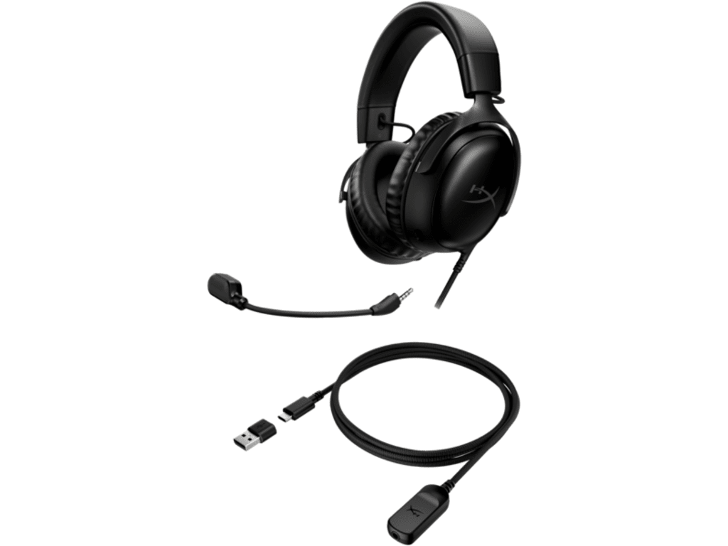 HyperX Cloud III Wired Gaming Headset USB-A 3.55mm - Over-ear - Noice cancelling mic - black