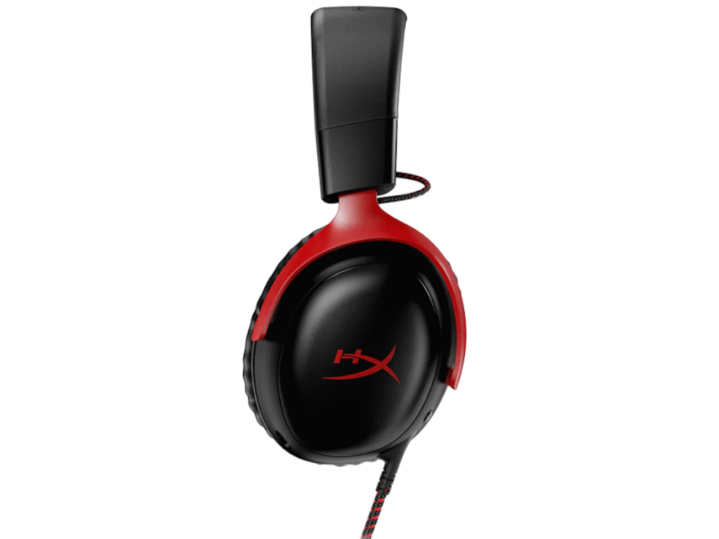 HyperX Cloud III Wired Gaming Headset USB-A 3.55mm - Over-ear - Noice cancelling mic - black-red