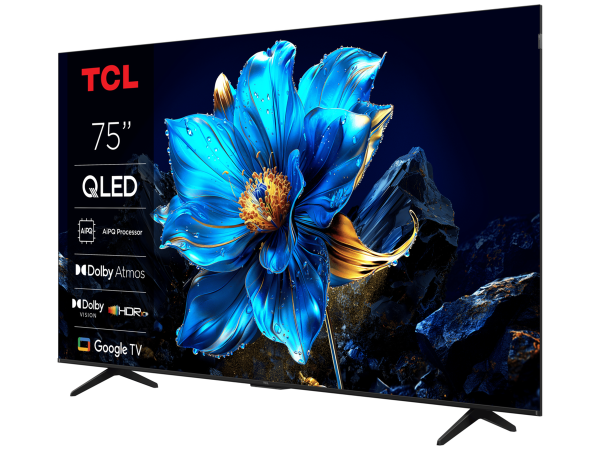 TCL 75P7K QLED TV 75" ultra HD, Google TV smart, AiPQ processor, Dolby Atmos,slim dizajn(bez okvira)