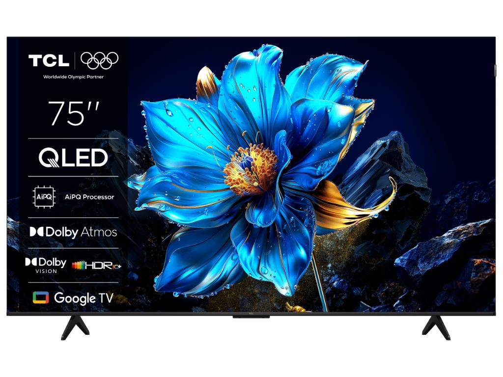TCL 75P7K QLED TV 75" ultra HD, Google TV smart, AiPQ processor, Dolby Atmos,slim dizajn(bez okvira)