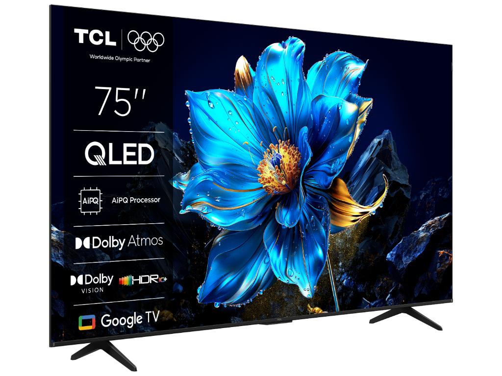 TCL 75P7K QLED TV 75" ultra HD, Google TV smart, AiPQ processor, Dolby Atmos,slim dizajn(bez okvira)