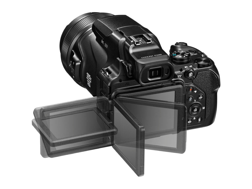 NIKON Coolpix P1100 - 16MP, CMOS senzor, 125x zoom, 8.1 cm LCD, 4K Video, Wi-Fi, OLED Viewfinder