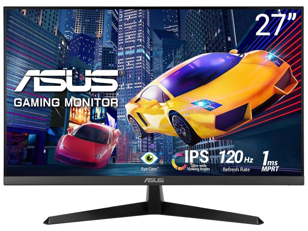 ASUS LED IPS Gaming Monitor VY279HGR, 27",FHD 1920 x 1080, 1 ms, 120Hz, 1500:1, Eye Care, VGA - HDMI