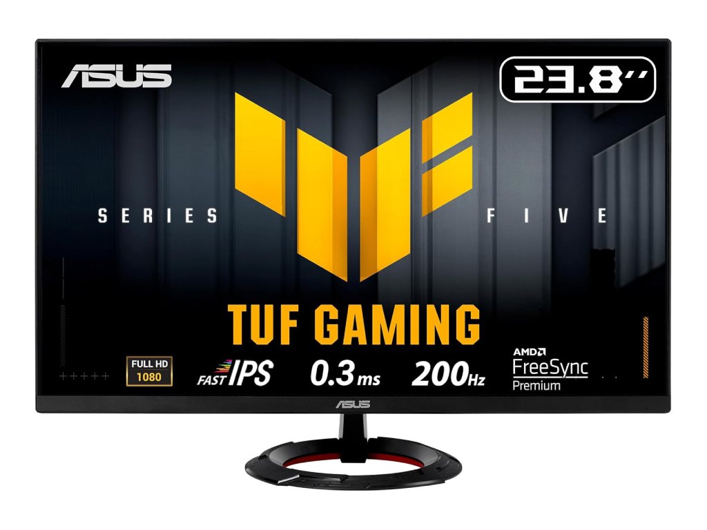 ASUS TUF Gaming IPS Monitor VG249Q5R 23.8", Full HD, 200Hz, 0.3ms, Speaker 2Wx2, DP - HDMI*2, 75x75