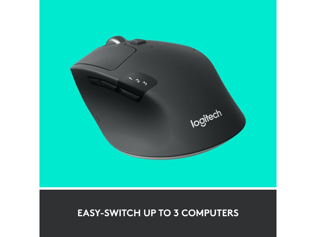 LOGITECH M720 Triathlon Multi-Device Wireless Bluetooth Mouse, 1000 dpi, 8 buttons, 10 m