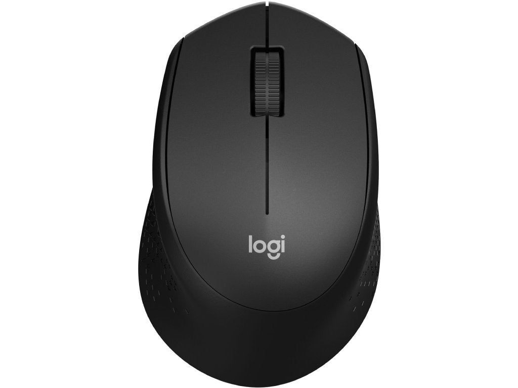 LOGITECH M330 Silent Plus Wireless Optical Mouse, 1000 DPI, 3 Buttons, 1x AA Battery, Black