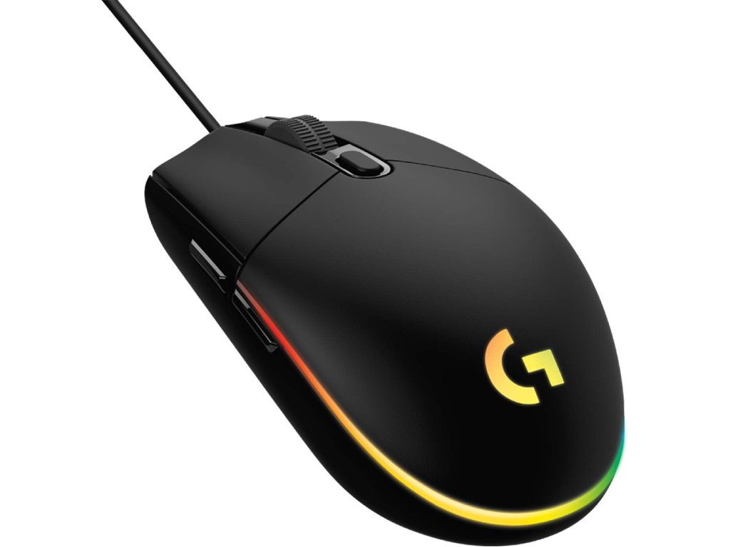 LOGITECH G203 LIGHTSYNC RGB 6 Button Gaming Mouse, 200-8000 DPI, Cable length: 2.1 m
