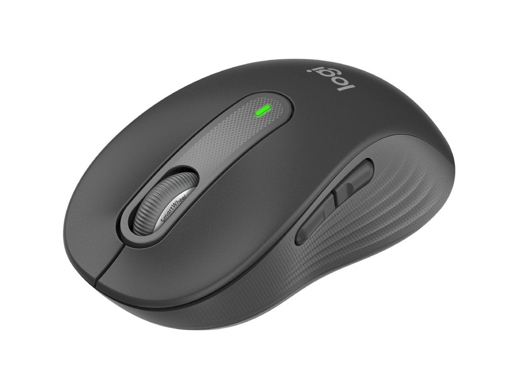 LOGITECH Signature M650 Wireless Bluetooth Mouse, Large, 4000 dpi, 10 m wireless range, Graphite