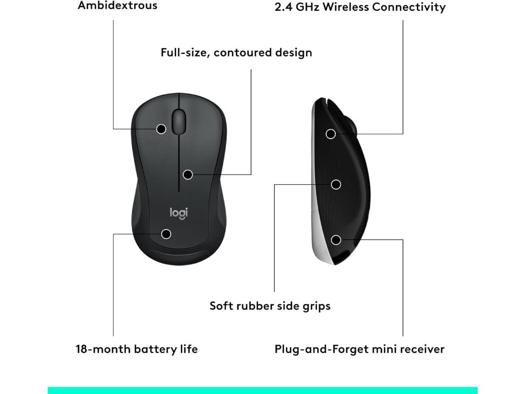 LOGITECH MK540 Advanced Wireless Desktop - Tastatura + Miš, USB, US