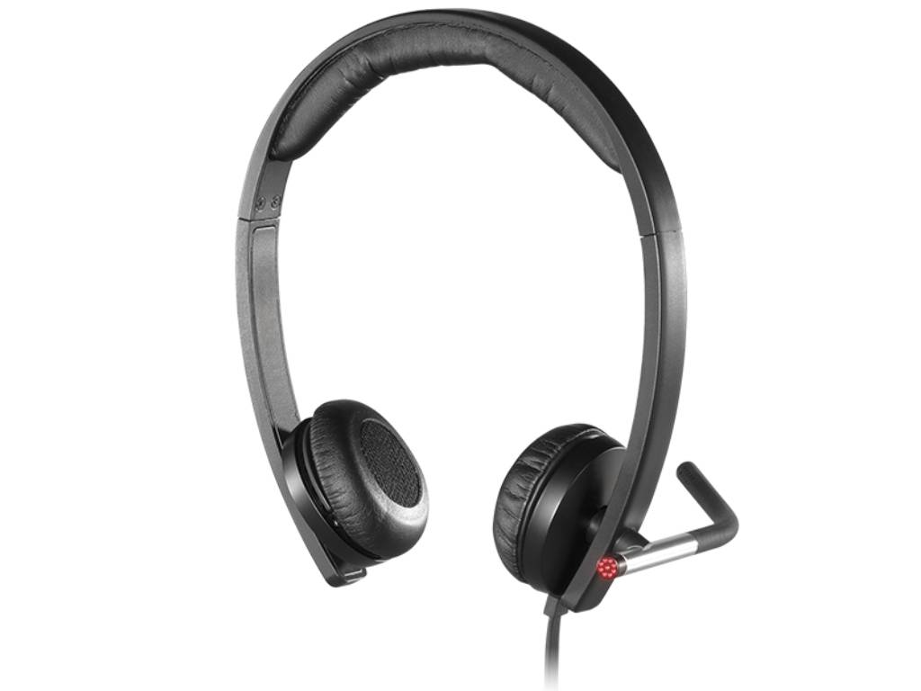 LOGITECH H650e Business Professional Headset with Noise Cancelling Mic