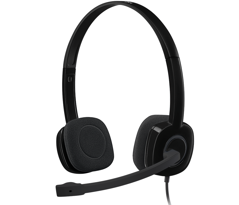 LOGITECH H151 Stereo Headset with Noise-Cancelling Mic, 3.5mm audio jack connection