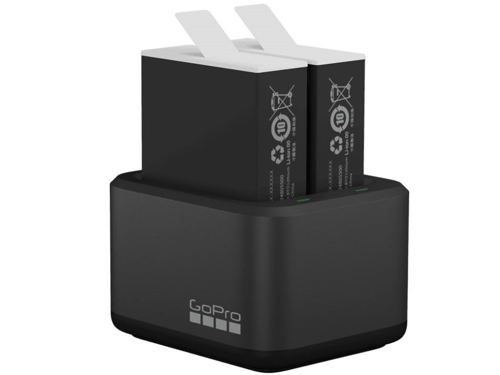 GoPro Dual Battery Charger + Enduro (HERO12 Black - HERO11 Black - HERO10 Black - HERO9 Black)