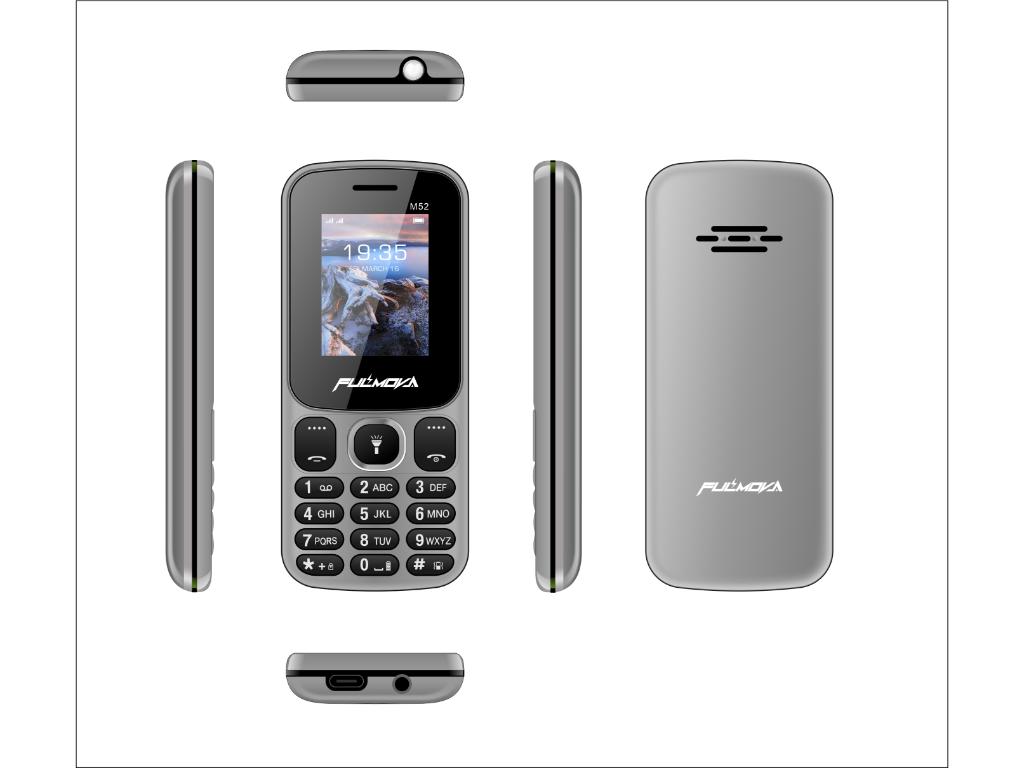 Fulmova M52 dual sim mobilni telefon, sivi