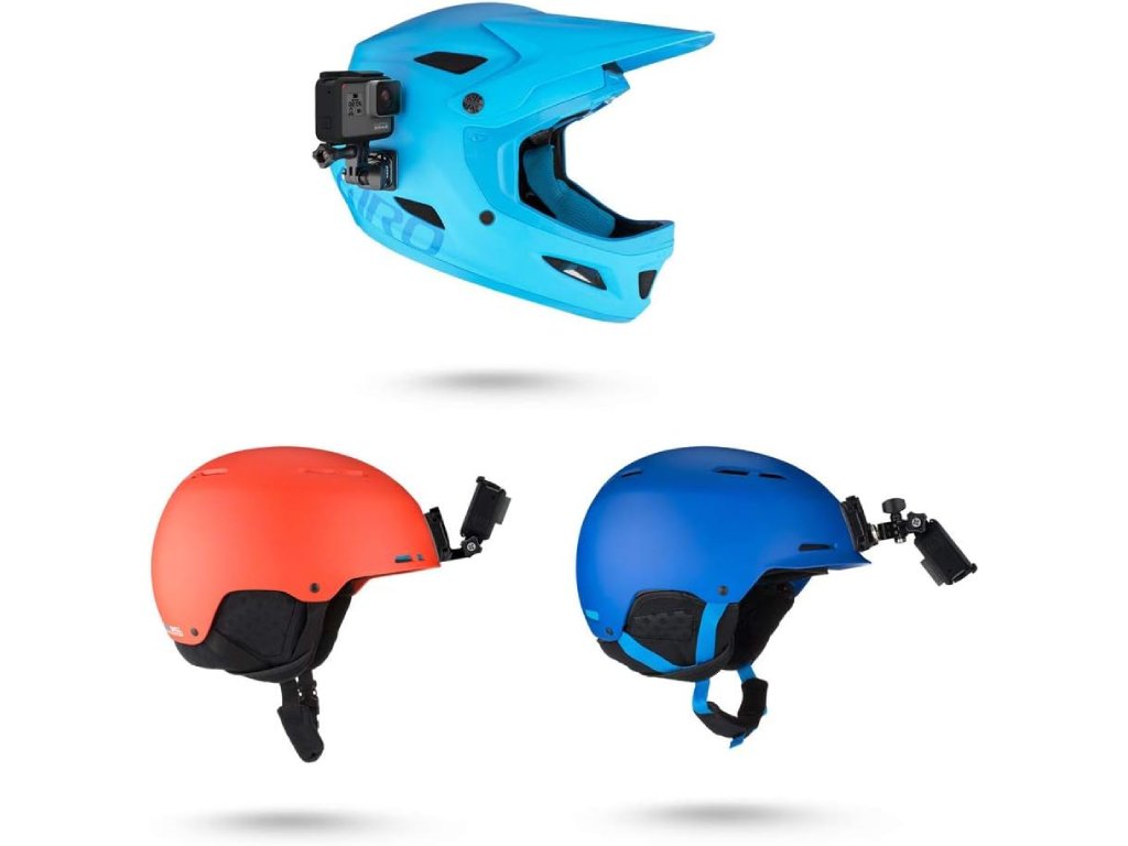 GoPro Helmet Front + Side Mount for Motorcycles, Ski + More