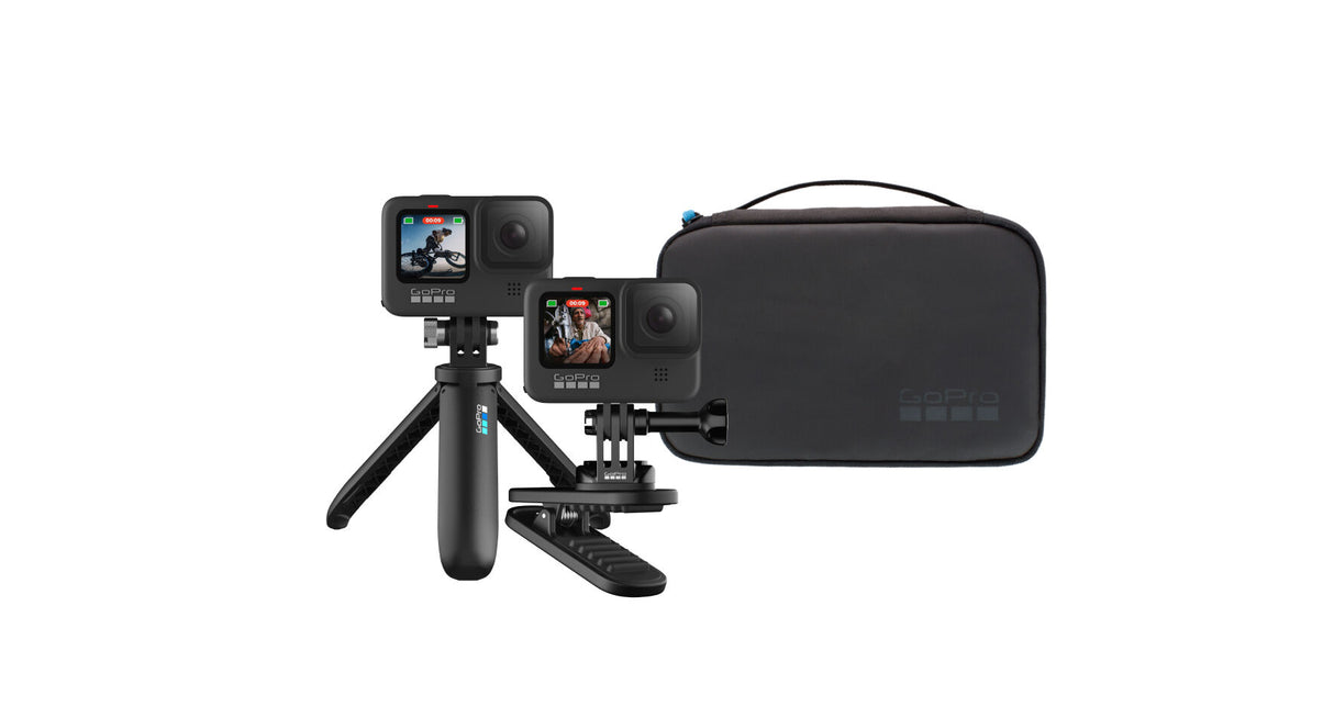 GoPro Travel Kit - Shorty + Magnetic Swivel Clip + Compact Case
