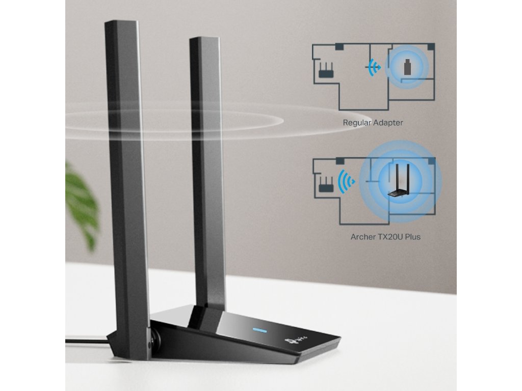 TP-LINK ARCHER TX20U AX1800 Dual Antennas High Gain Wireless USB Adapter WiFi 6