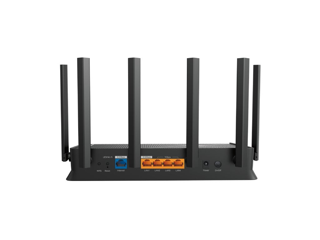 TP-LINK ARCHER BE400 , BE6500 Dual-Band Wi-Fi 7 Router, 2.5 Gbps LAN, 3 1 Gbps LAN, USB 3.0