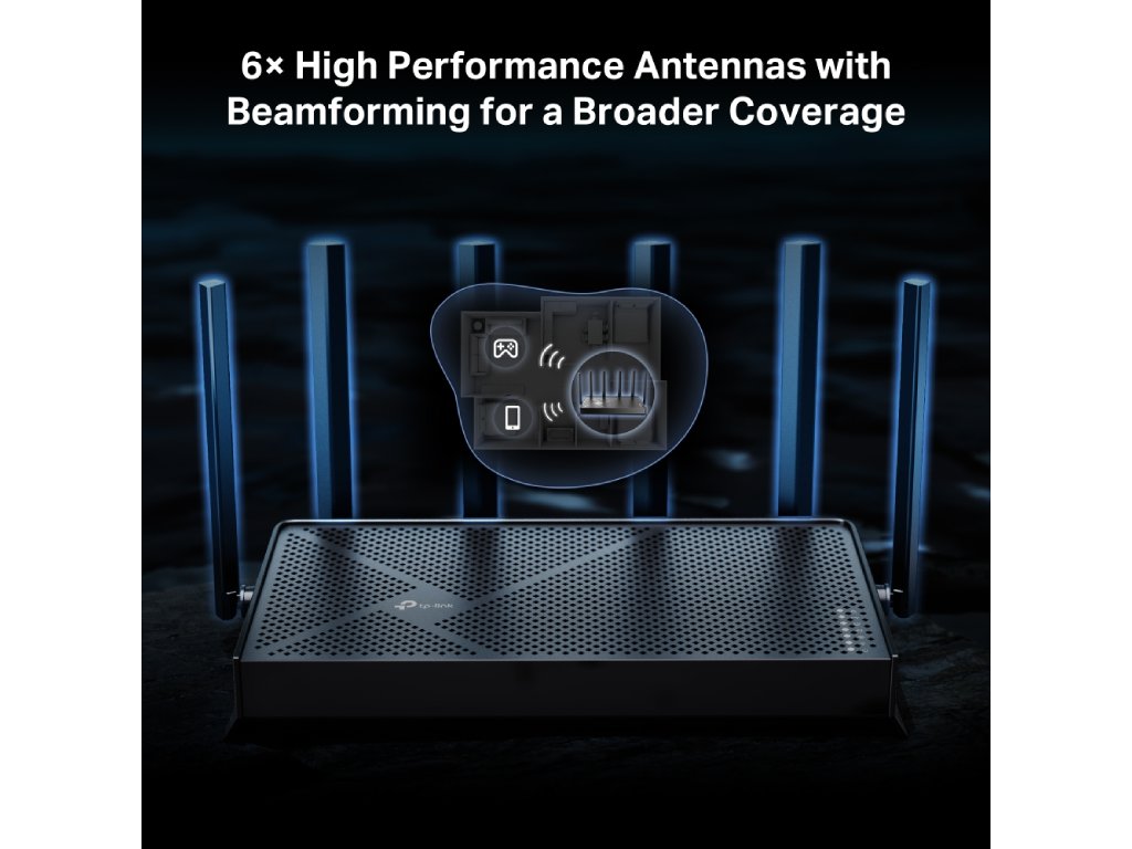 TP-LINK ARCHER BE400 , BE6500 Dual-Band Wi-Fi 7 Router, 2.5 Gbps LAN, 3 1 Gbps LAN, USB 3.0