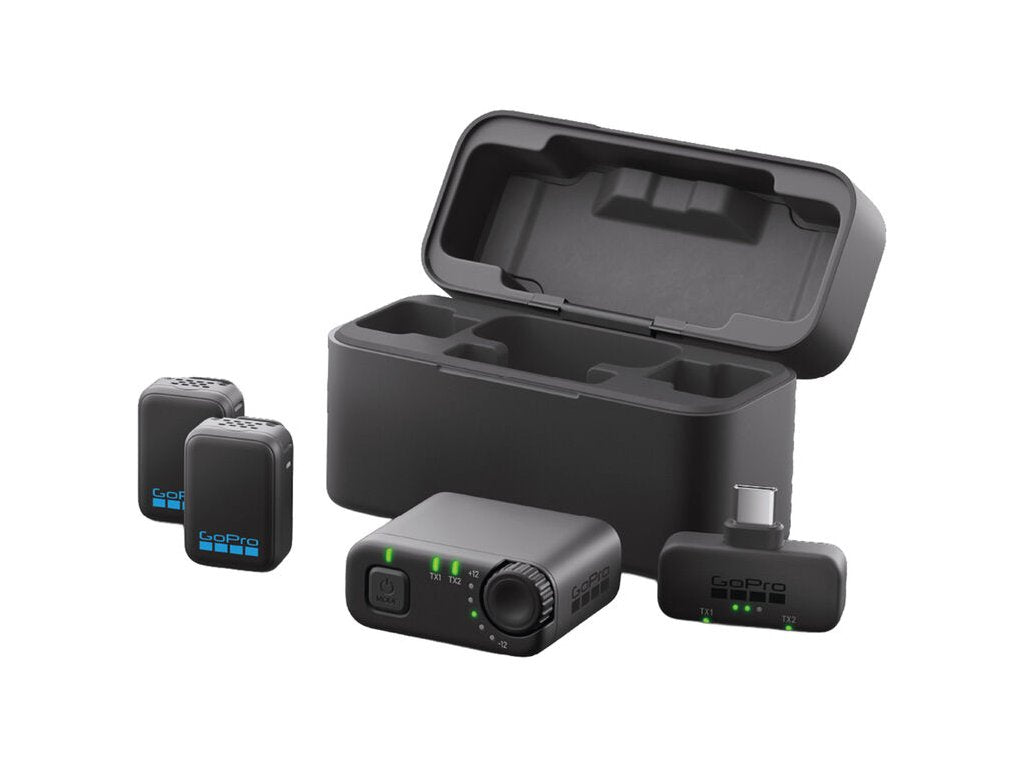 GoPro Wireless Mic Complete Kit, 2 Clip-On Transmitters w - Built-In Mics