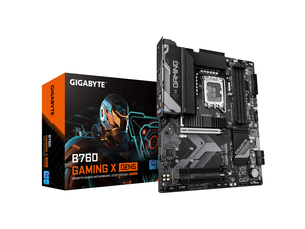 GIGABYTE INTEL MB B760 GAMING X GEN5 , 4*DDR5 7600MHz, 3*PCIe 4.0, HDMI - DP, 2.5GbE LAN, LGA 1700
