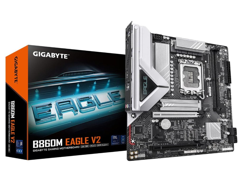 GIGABYTE INTEL MB B860M EAGLE V2, 2*DDR5 9066 MT - s, PCIe 5.0,2*M.2, DP - HDMI, 2.5GbE LAN, LGA 1851