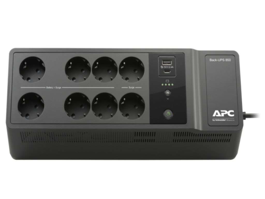 APC Back-UPS 850VA - 520W, 230V, USB Type-C and A charging ports