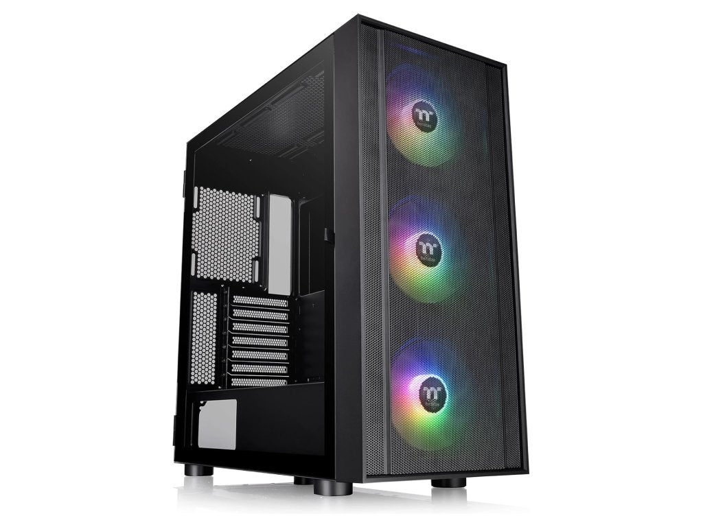 THERMALTAKE H570 TG ARGB Mid Tower, Tempered Glass - Mesh Front Panel - 120mm ARGB Lite Fan*3 - USB 3.0*2