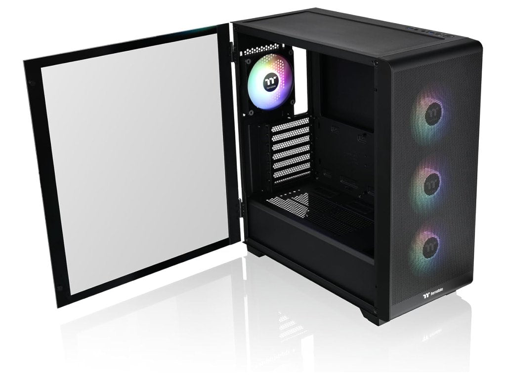 THERMALTAKE S250 TG ARGB Mid Tower Chassis, Mesh, 4x CT120 120mm ARGB Fans, USB 3.0 x 2