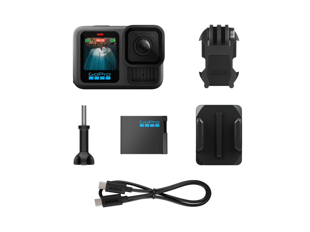GoPro HERO13 Black, 5.3K60 - 4K120, 27MP Photo, HyperSmooth 6.0, Dual LCD, 8x slo-mo, Waterproof 10m