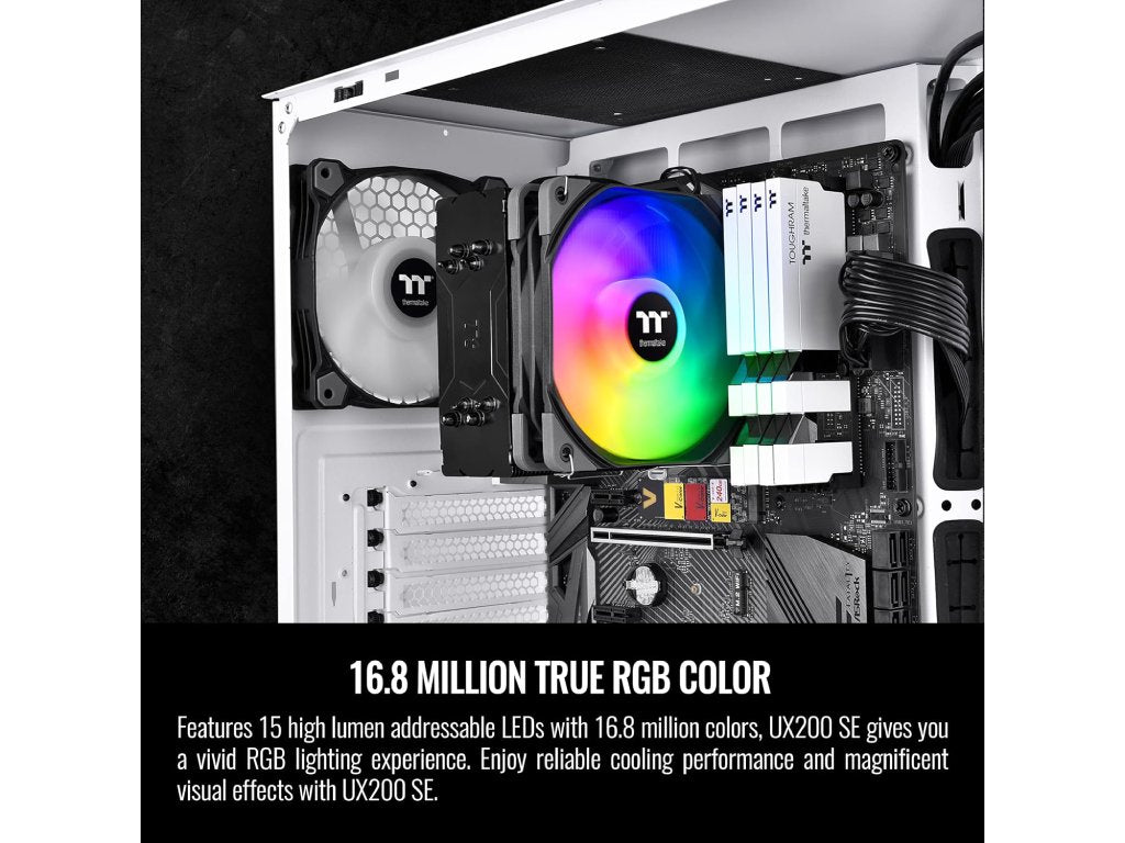 THERMALTAKE UX200 SE ARGB Lighting CPU Cooler, PWM 800-1800 RPM, 4Pin, INTEL - AMD