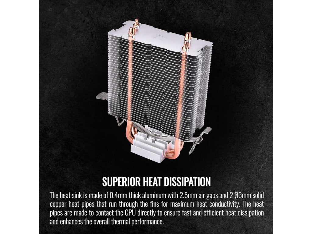 THERMALTAKE Contac 9 SE CPU Cooler 92mm PWM, 120 W, PWM 800-2000 RPM, 4 pin PWM, INTEL - AMD