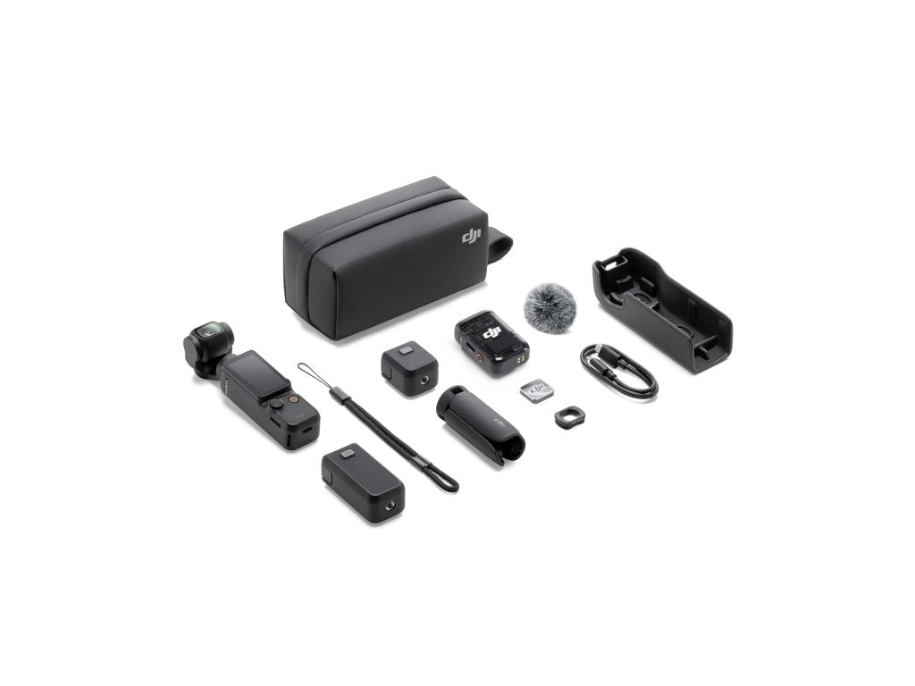 DJI Osmo Pocket 3 Creator Combo - Mic 2 transmitter, mini tripod, carrying bag, battery handle